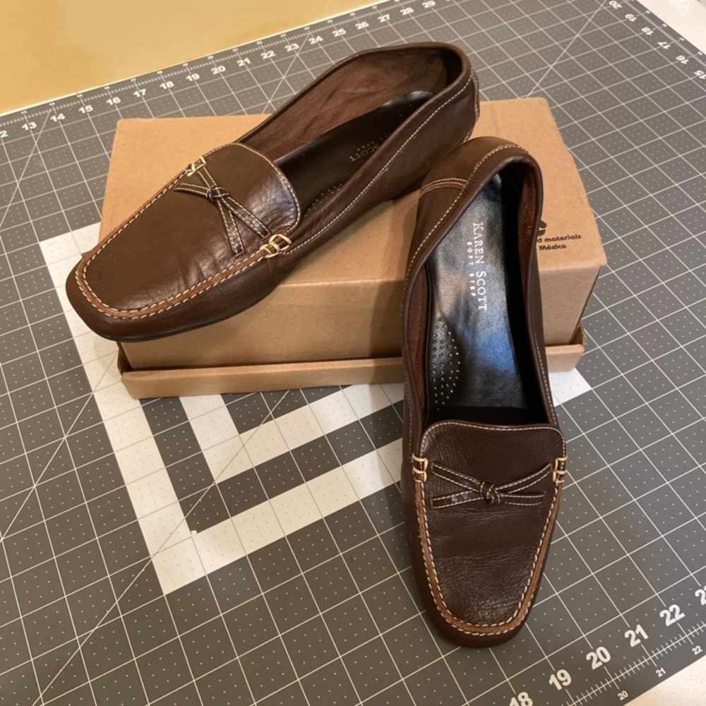 Karen Scott Dark Brown Men's Loafers - Picture 5 of 5